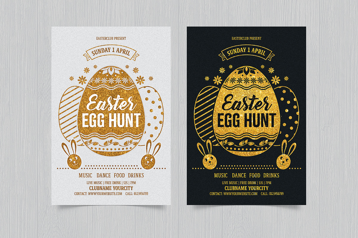 Easter Egg Hunt Flyer, a Flyer Template by DesignWorkz