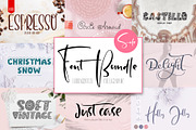Font Bundle Handwritten Calligraphic, a Sans Serif Font by Happy Letters (Thumbnail 1 of 18)