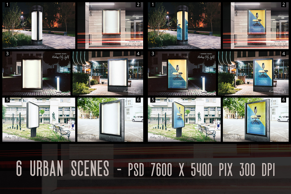 Light Board - 123 Mockups & 6 Scenes, a Mockup by TVartworks (Photo 2 of 27)