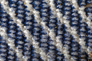Blue and White Textile Pattern, a Background Photo by Ales Munt