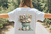 Whimsical Spring Cats Clipart, an Illustration by Digital Artistic99 (Thumbnail 9 of 9)