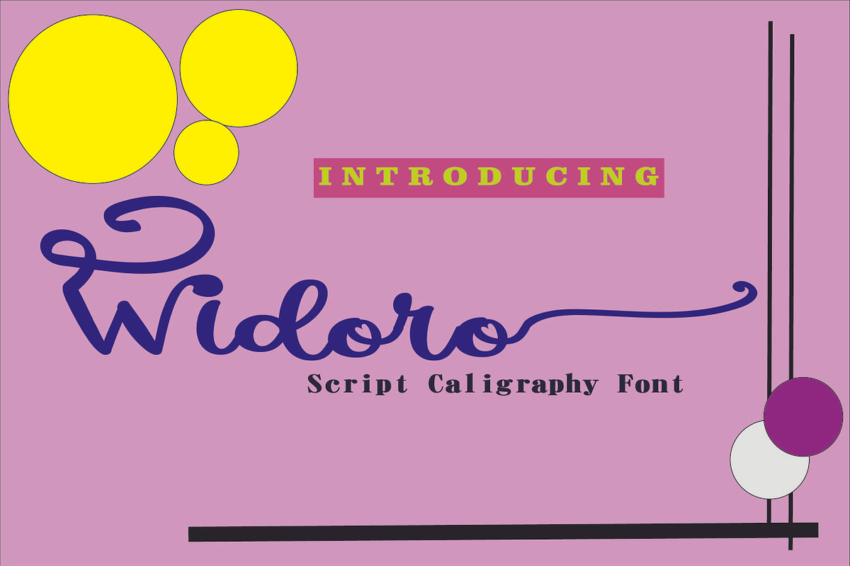 Widoro, a Script Font by AleraStudio (Photo 1 of 5)