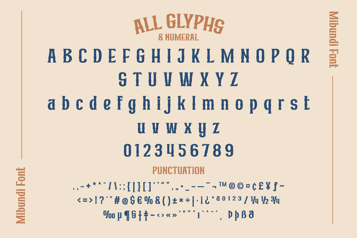 Mibundi | Retro Condensed Font, a Serif Font by twinstd (Photo 10 of 13)