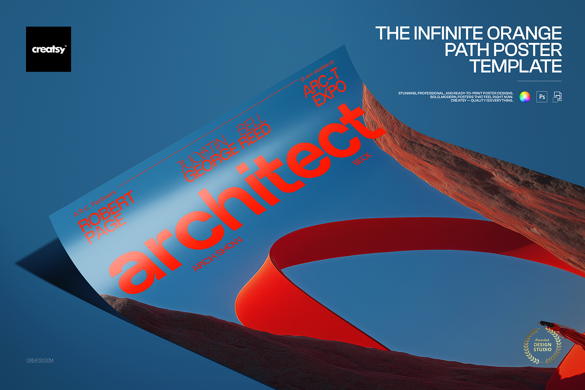 The Infinite Path Poster Template, a Poster Template by creatsy5