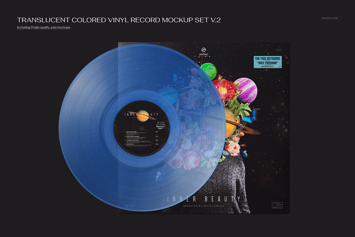 Vinyl Record Mockup Bundle, a Merchandise Mockup by creatsy5 (Photo 13 of 28)