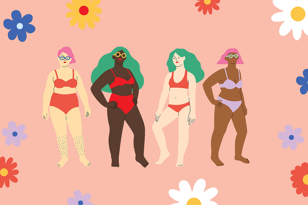 Women Body Positive Illustrations, a Healthcare Illustration by Katerina Osa (Photo 10 of 13)