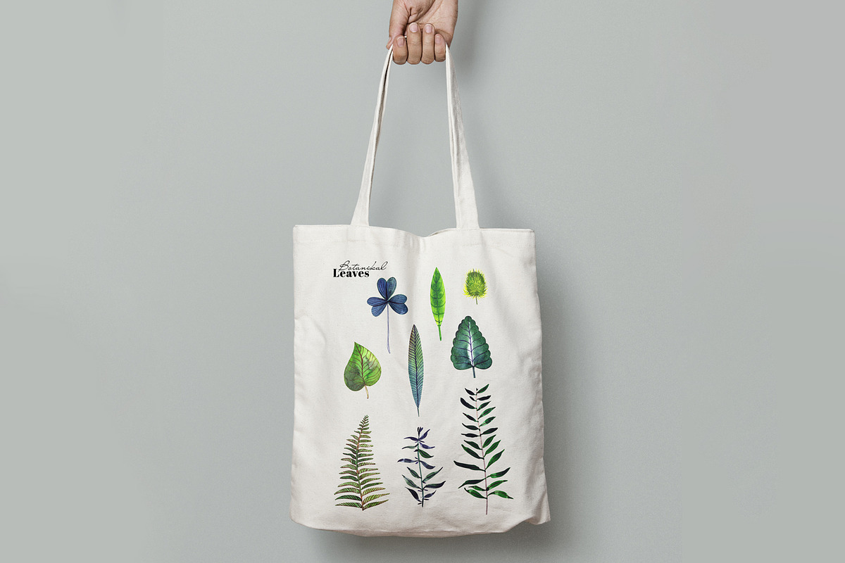 Botanical watercolor leaves set, a Decorative Illustration by Art AleshkaK (Photo 6 of 10)