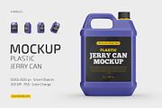 Plastic Jerry Can Mockup Set, a Packaging Mockup by Country4k (Thumbnail 1 of 4)