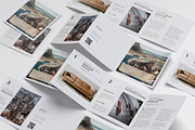 Square Trifold Brochure Mockups, a Print Template by Mockups by Carlos Viloria (Thumbnail 17 of 23)