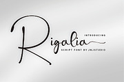 Rigalia Script, a Script Font by JNJ Studio (Thumbnail 1 of 10)
