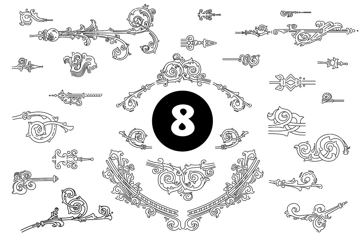 Vintage frames and elements. Big set, a Pattern Graphic by ZotovShop (Photo 9 of 12)