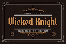 Wicked Knight – Blackletter Font