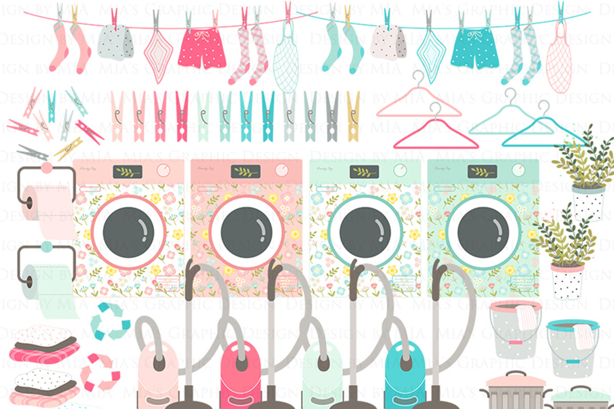 Cleaning, Household Chores, an Illustration by Mia's Graphic Design (Photo 4 of 9)