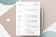 One Page Resume Template, a Resume Template by DemeDesign (Thumbnail 1 of 5)