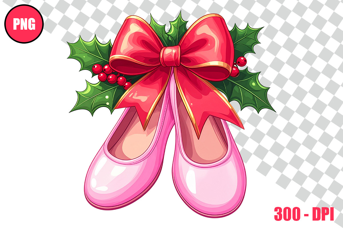 Christmas Ballet Slippers Cliparts, a Person Illustration by taramija (Photo 13 of 26)