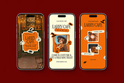 Halloween Cafe Instagram Templates, a Social Media Template by Supanium Studio (Thumbnail 3 of 5)