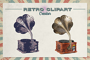 Retro Clipart Creator, an Action Add-On by g design (Thumbnail 2 of 12)