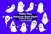 Rubber Hose Halloween Ghosts vector, a Seasonal Illustration by ChubbyBunny Art (Thumbnail 1 of 11)