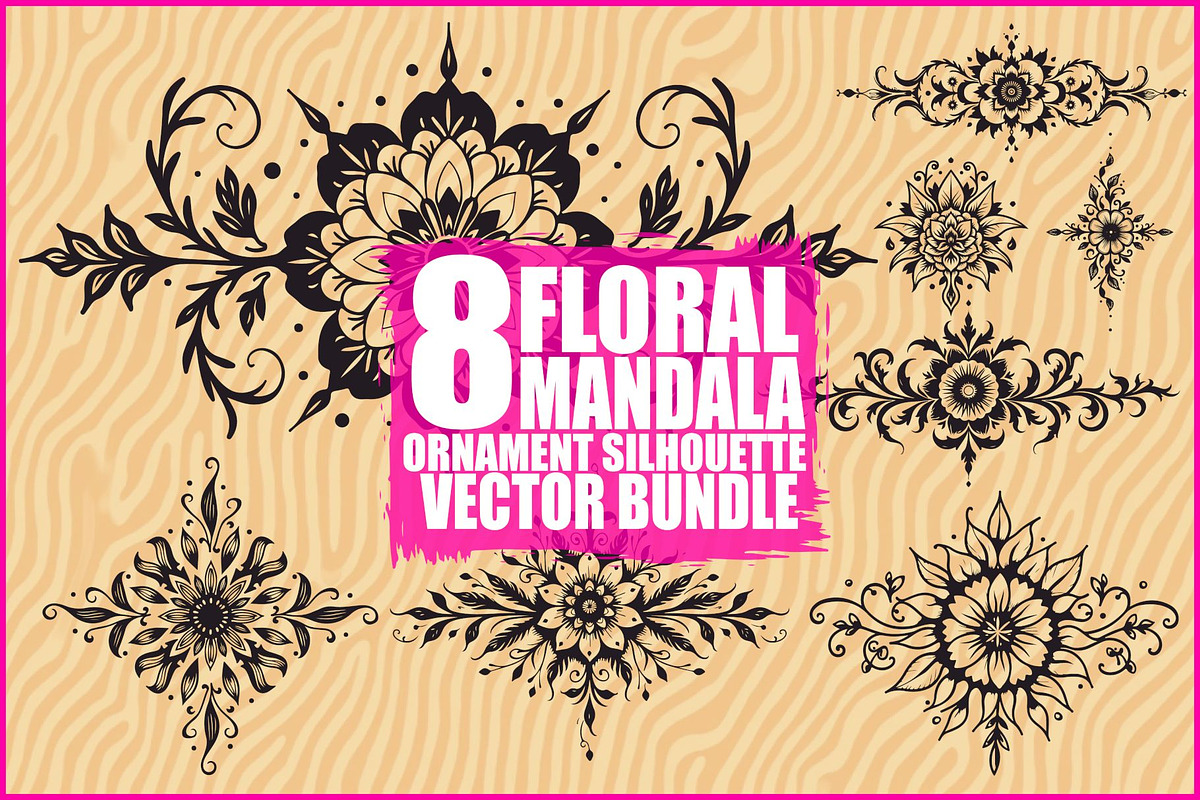 Elegant Floral Mandala Design, an Illustration by balal (Photo 1 of 9)
