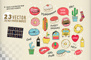 Patch collection girl lips and other, an Education Illustration by WalnutBird (Thumbnail 2 of 2)