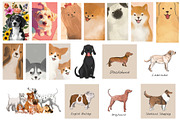 Dog wall art Collection JPG, Dogs, an Animal Photo by Chipshpow Graphics (Thumbnail 7 of 8)