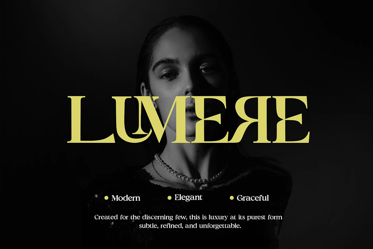 Lumere – Modern Elegant Serif, a Serif Font by Brand Earth (Photo 1 of 7)