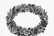 50 Elegant Floral Oval Mirror Frame, a Decorative Illustration by Amazin_art (Thumbnail 6 of 29)