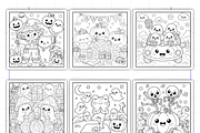 Bold and Easy Spooky Pals Coloring, a Seasonal Illustration by Design Station (Thumbnail 3 of 3)