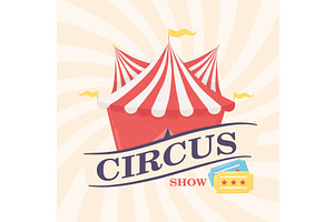 circus show poster, an Object Illustration by studiogstock