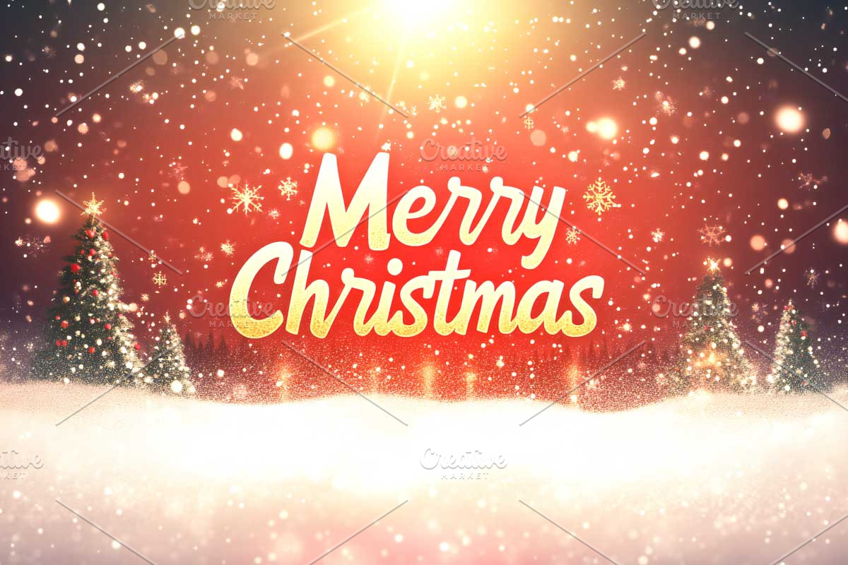 Merry Christmas Greeting Cards, a Decorative Illustration by VetalStock (Photo 3 of 8)