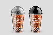 Soda Cup 500ml With Ice Mockup, a Cups & Container Mockup by BlackMockup (Thumbnail 13 of 14)