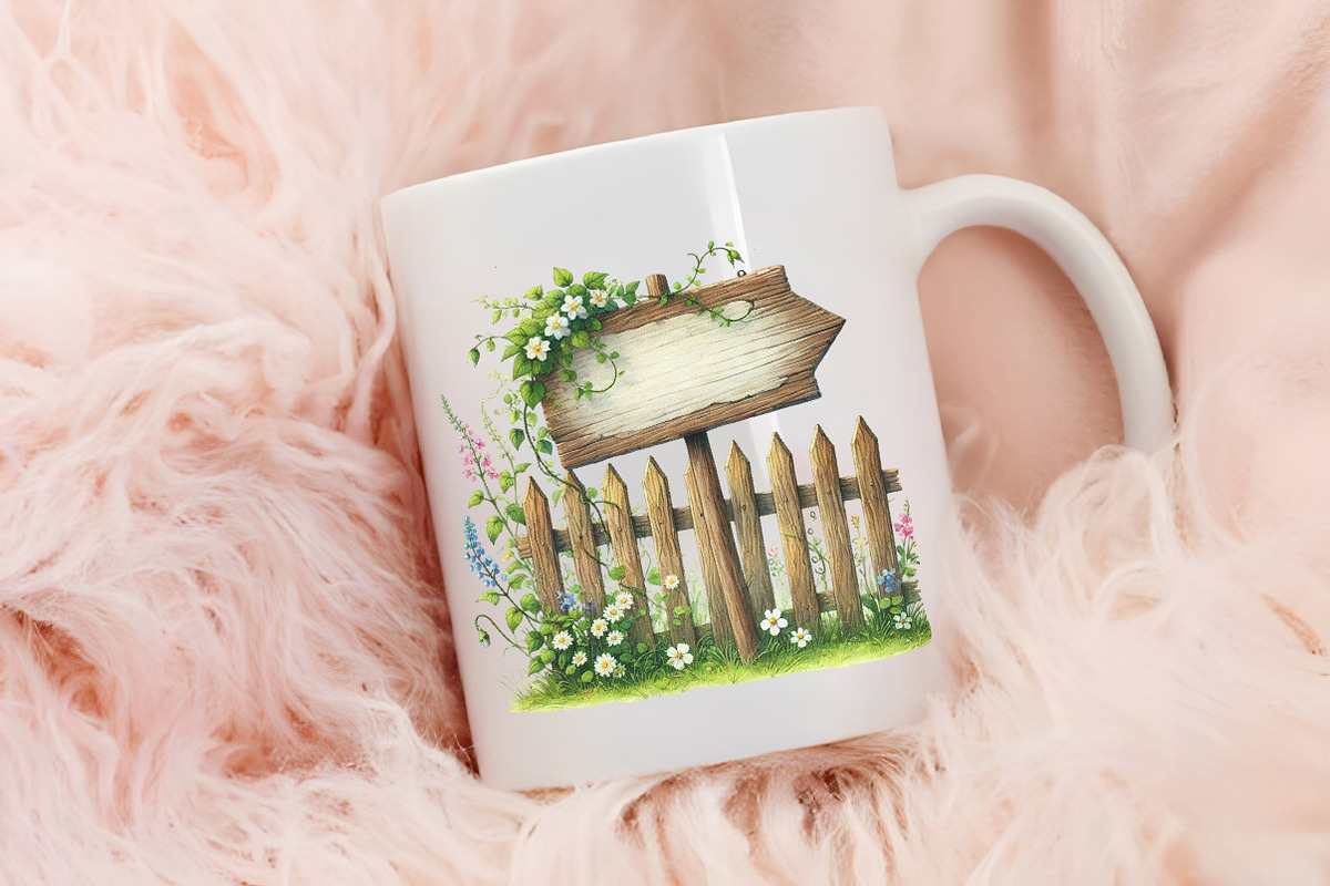 Spring Wooden Signs Clipart, an Illustration by RobertsArt (Photo 4 of 7)