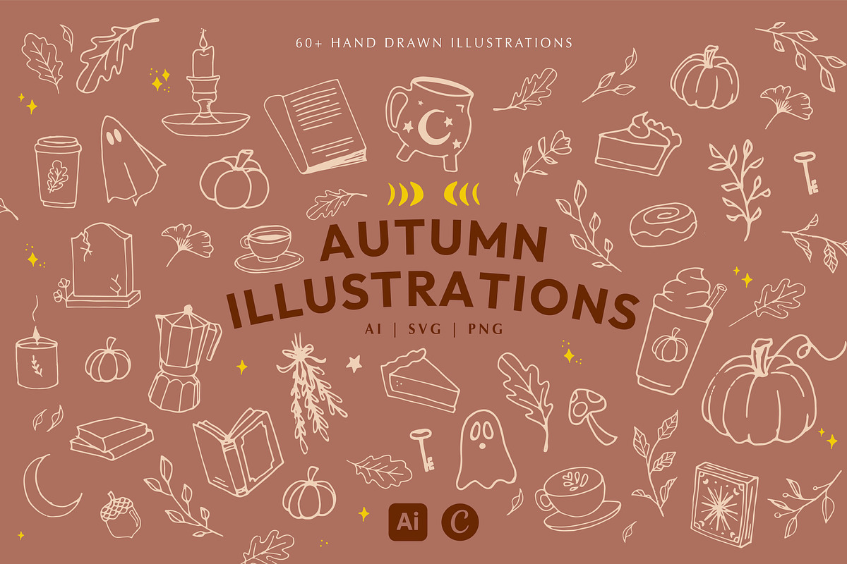 Autumn Illustrations, a Seasonal Illustration by Grey Ritual Studio (Photo 1 of 11)