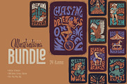Lettering Illustrations, a Seasonal Illustration by Gleb Guralnyk (Thumbnail 1 of 7)