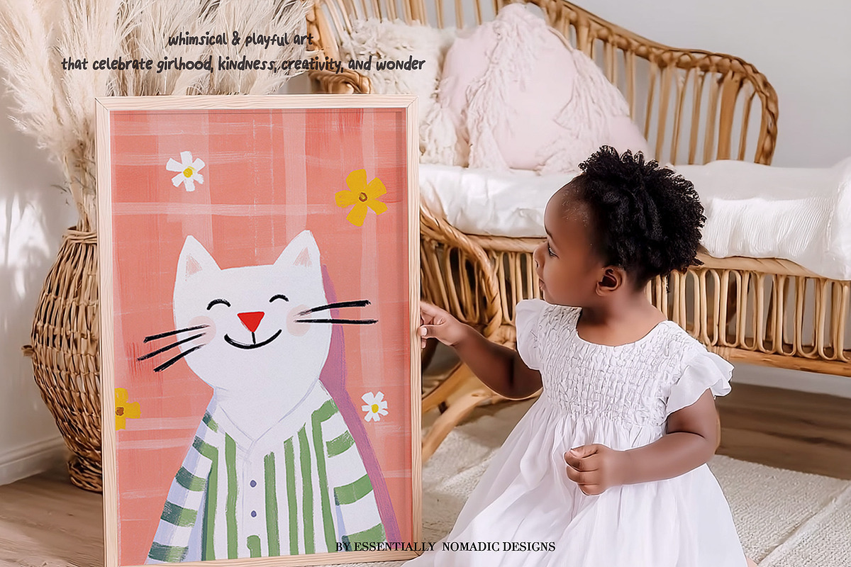 Girls-Nursery Wall Art-Whimsy Prints, a Background Graphic by Essentially Nomadic (Photo 8 of 14)