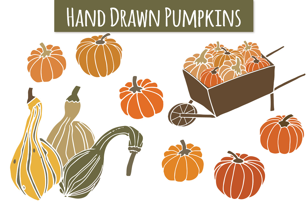 Pumpkins & Gourds Clip Art