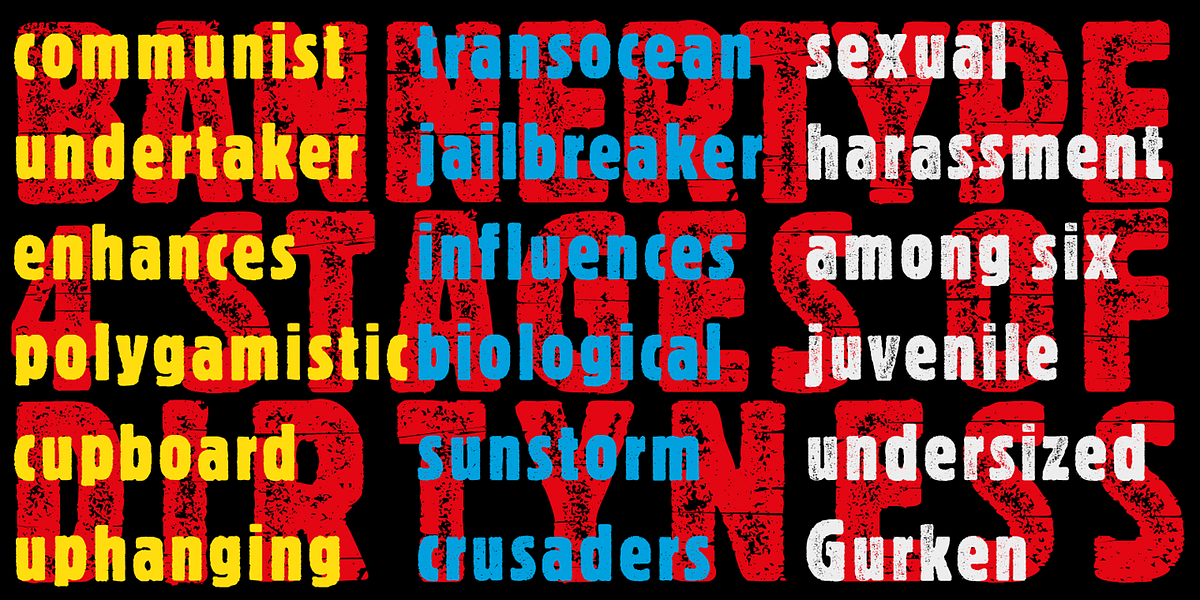 Bannertype, a Font by Wiescher-Design (Photo 2 of 8)