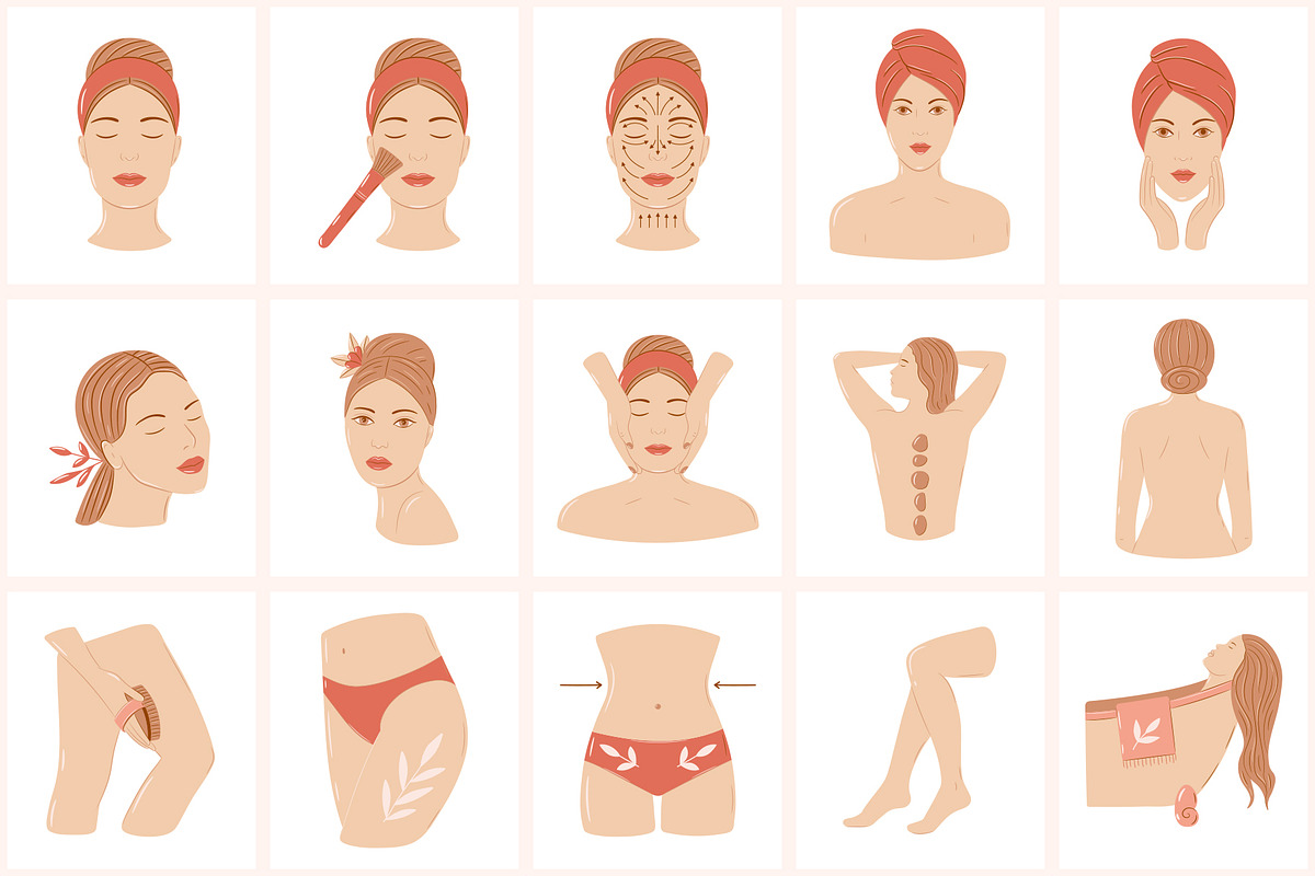 Beauty & Spa Color Icon Set, a Solid Icon by NatalieArtShop (Photo 5 of 11)
