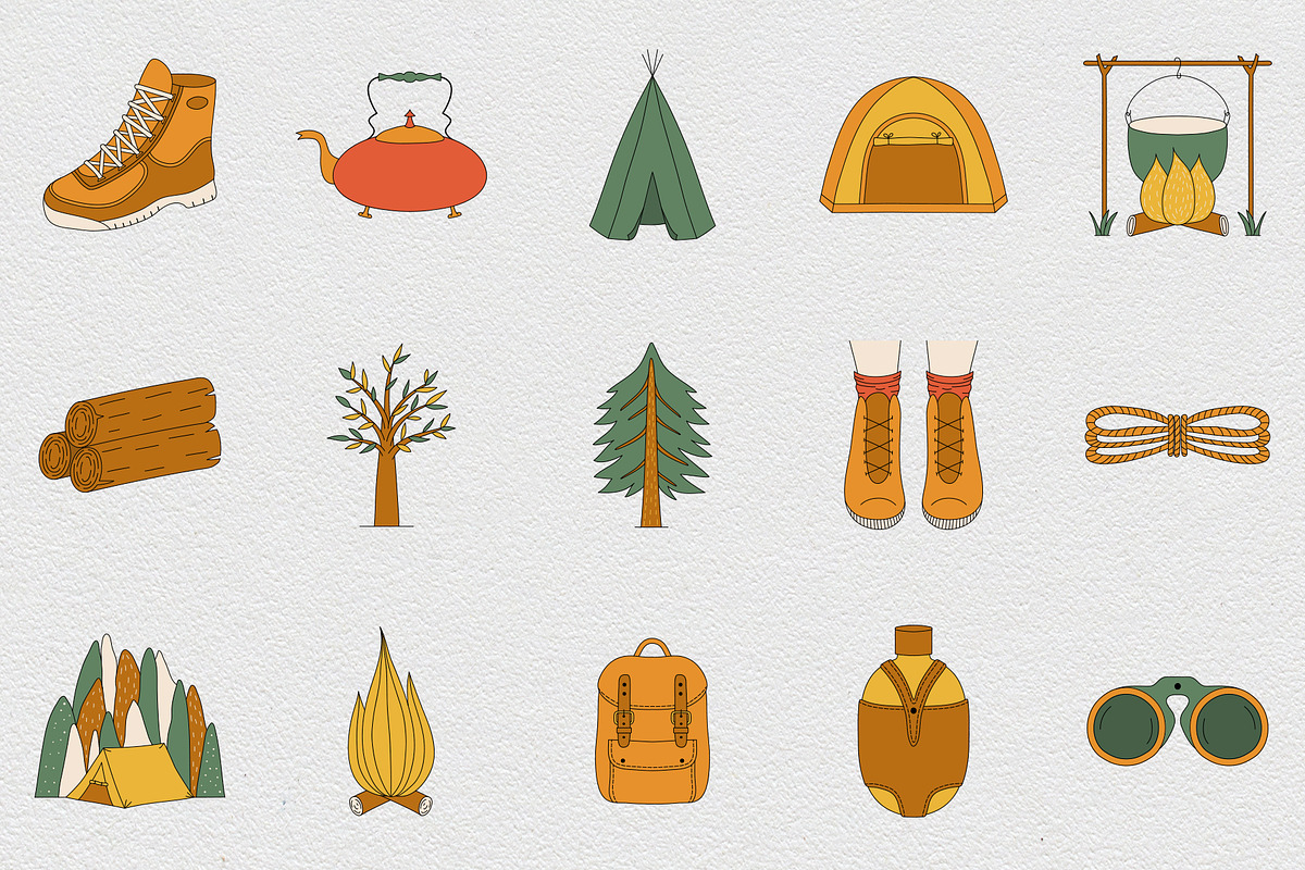 Travel icon set, an Icon by NatalieArtShop (Photo 2 of 12)