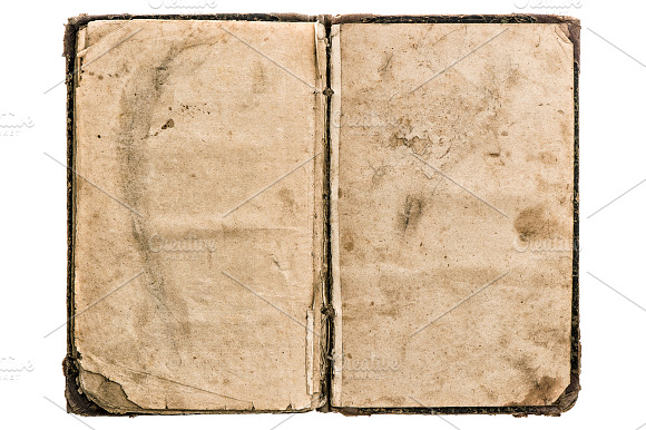 Open Old Book. Paper Texture preview 2