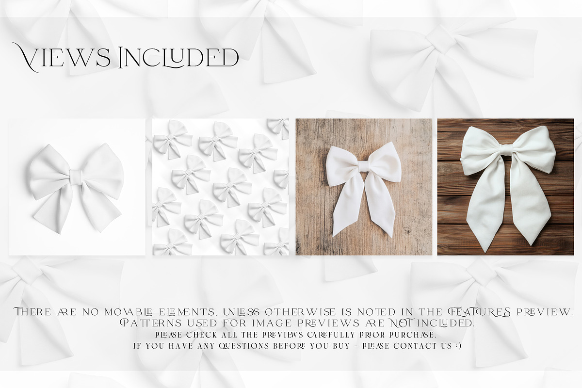 Textile Bows Mockups, a Household Mockup by mock-ups (Photo 2 of 15)