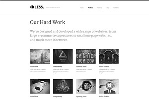 LESS Portfolio / Agency PSD Template