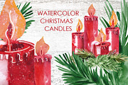 Christmas Candles, a Decorative Illustration by Marina Grau (Thumbnail 1 of 3)