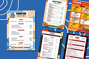 5 Food Menu Templates Canva, a Templates & Theme by TemplateCastleStore (Thumbnail 2 of 9)
