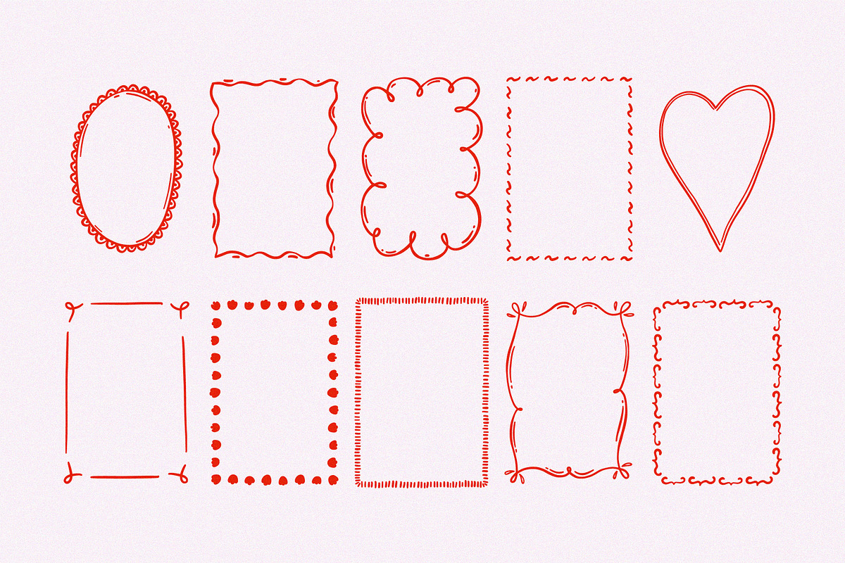 Whimsical Frames, Clip Art, Patterns, an Object Graphic by Leila Divine (Photo 5 of 17)