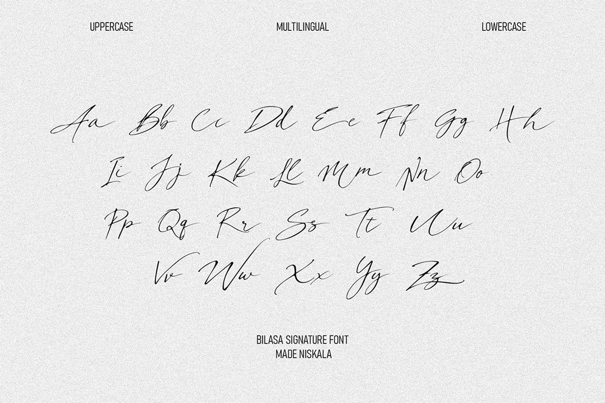 Bilasa – Signature Wedding Typeface, a Script Font by Samtiv Studio (Photo 2 of 6)