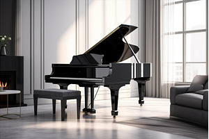 An Elegant Grand Piano beautifully, an Arts & Entertainment Photo by Alena Stoyko design