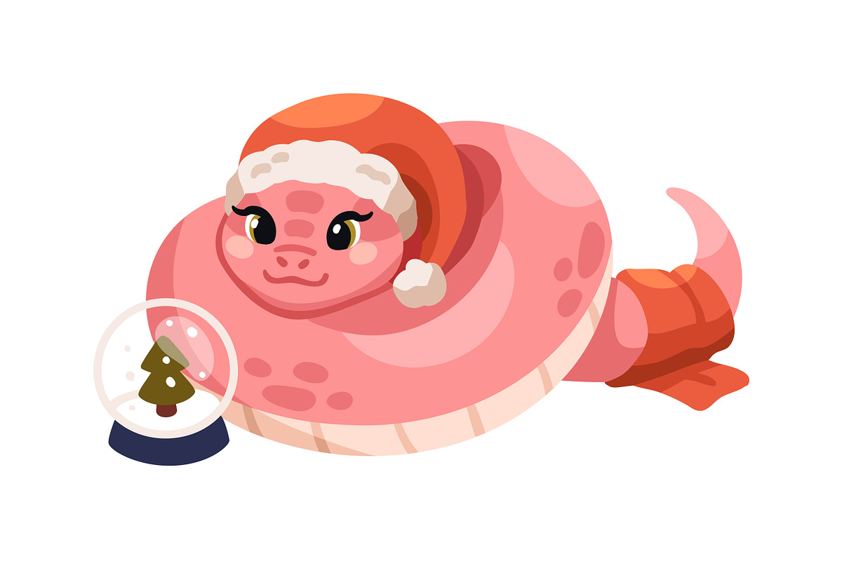 Cute snakes, Chinese New Year mascot, an Animal Illustration by Good Studio (Photo 4 of 16)