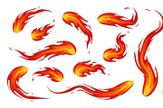 Set of multiple stylized flames, an Object Illustration by Woters little shop (Thumbnail 4 of 7)