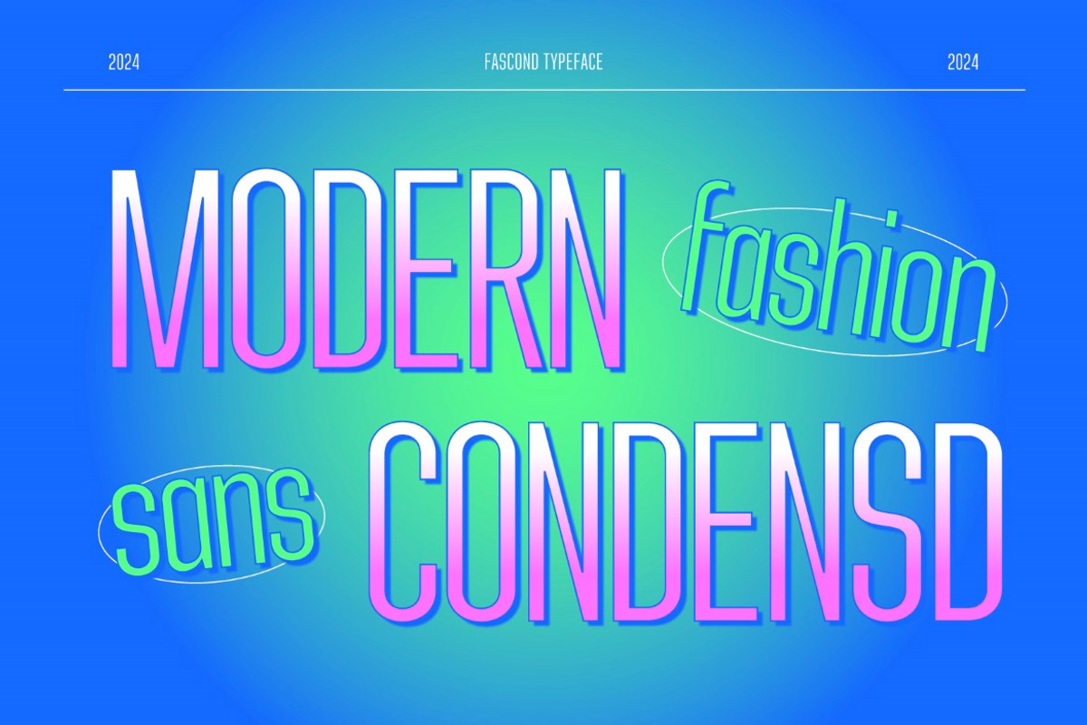 Fascond, a Sans Serif Font by graphicook (Photo 3 of 10)